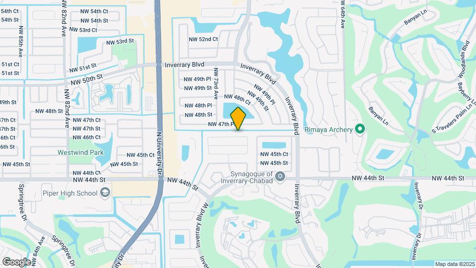 7131 NW 46th Ct Map and Location Details