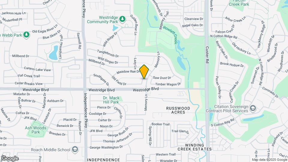 1505 Lacewing Dr Map and Location Details