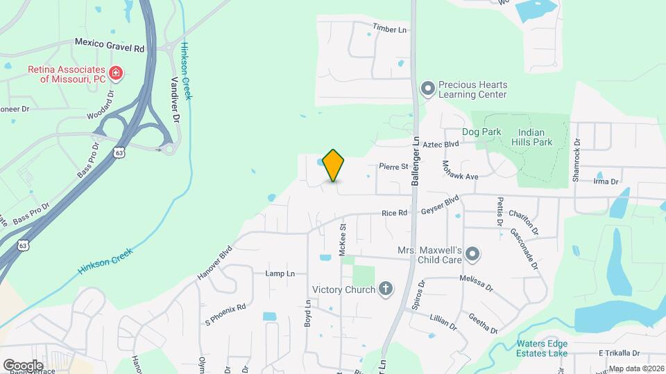 4502 Waterloo Dr, Unit A Map and Location Details