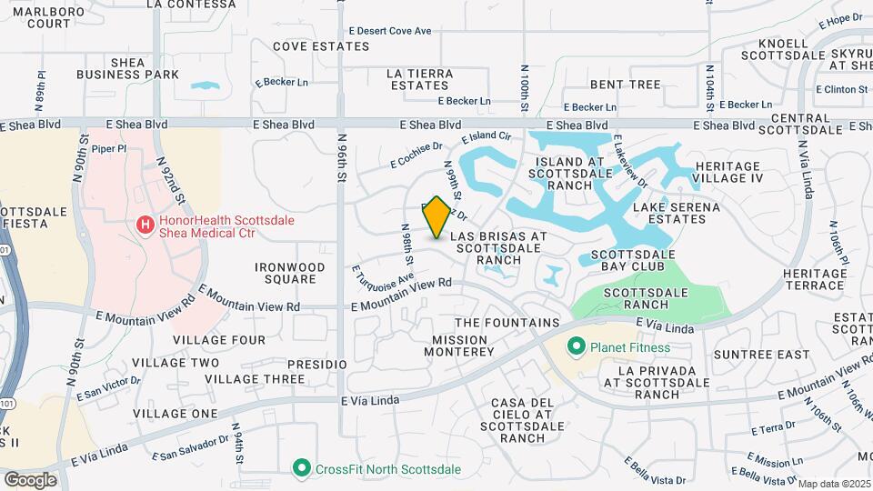 9888 E Ironwood Dr Map and Location Details