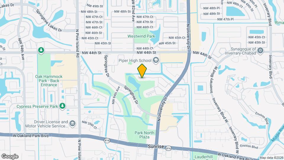 8036 NW 41 Ct Map and Location Details