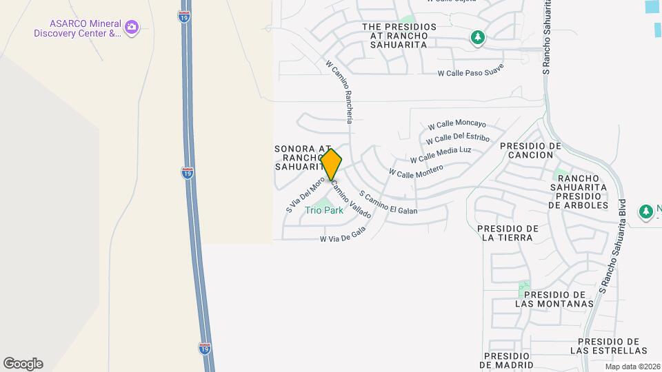 14318 S Camino Vallado Mapa y Detalles de la Ubicación