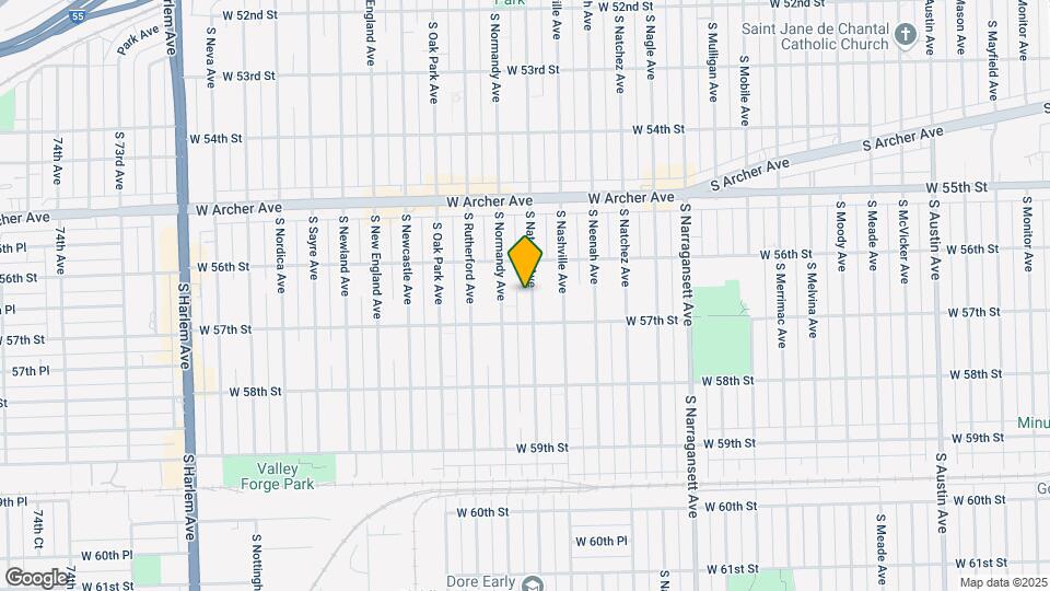 5632 S Natoma Ave Map and Location Details