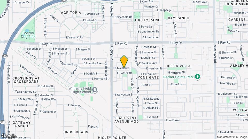 3297 E Ivanhoe St Map and Location Details