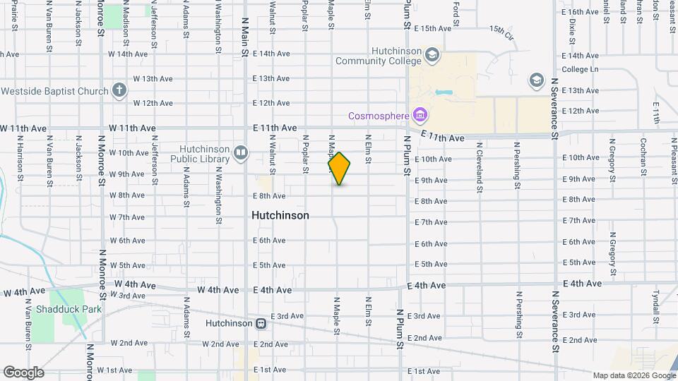 304 E 8th Ave Map and Location Details