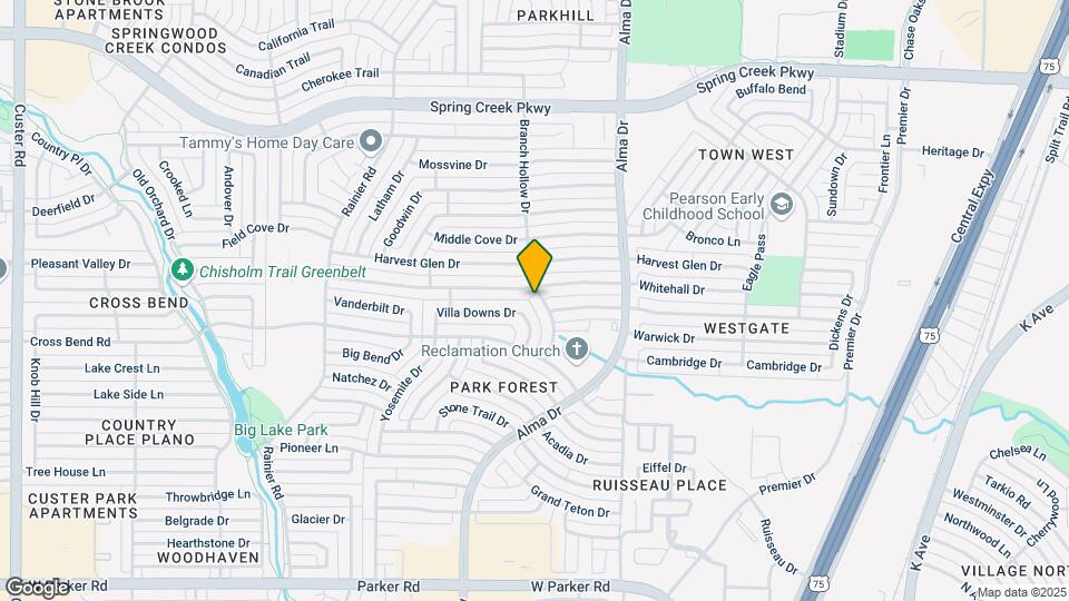 3939 Branch Hollow Dr Map and Location Details