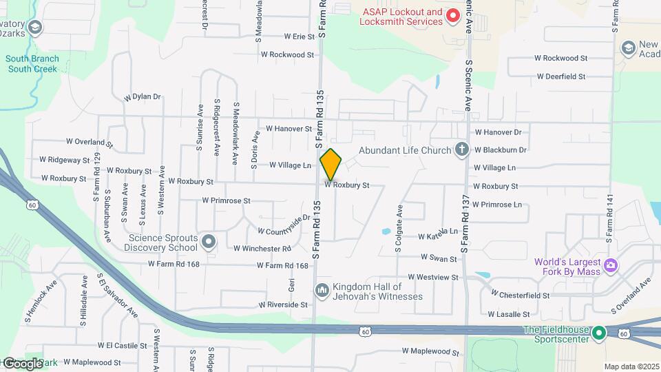 3539 S Walnut Hill Dr Map and Location Details