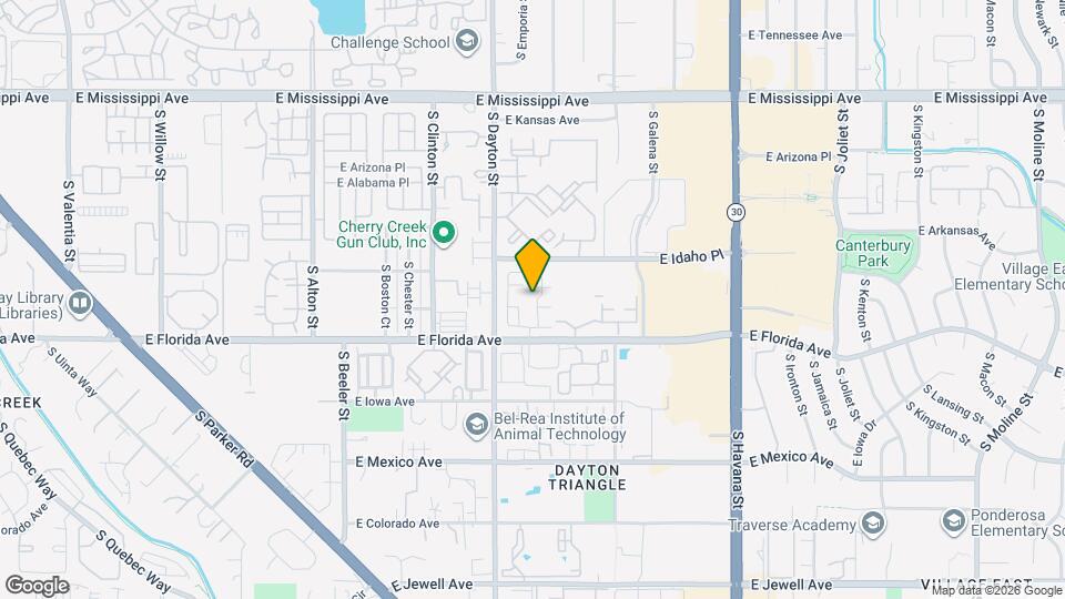 1425 S Emporia Ct Map and Location Details