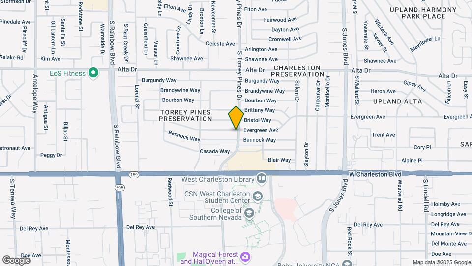 6401 Evergreen Ave Map and Location Details