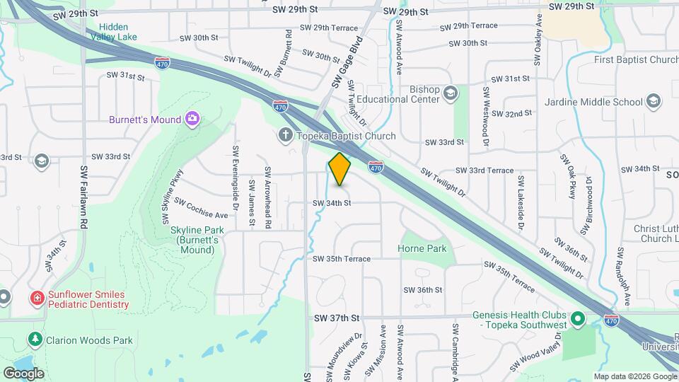 3329 SW Kiowa St Map and Location Details