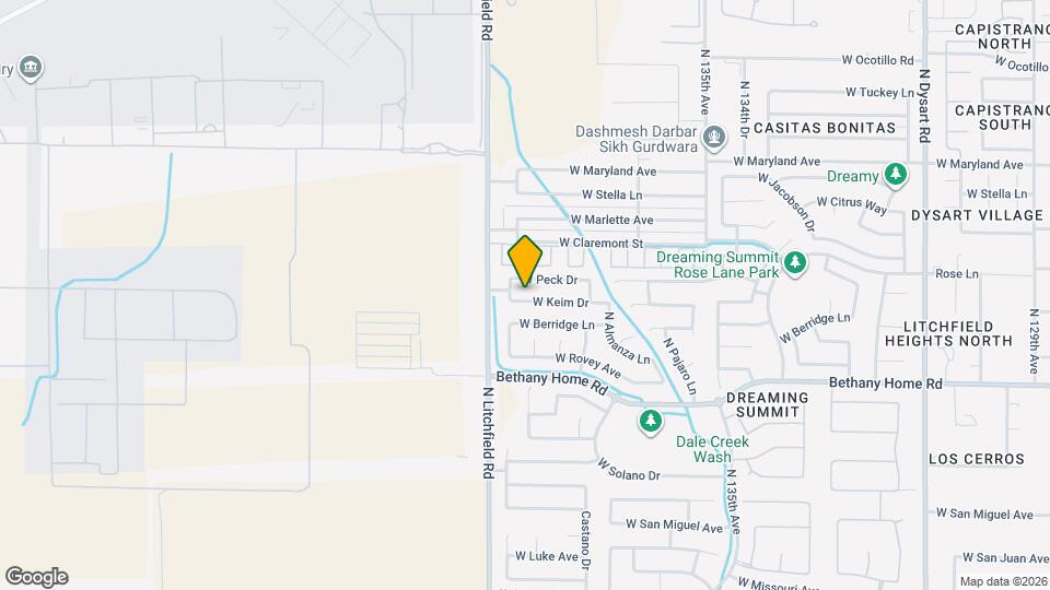 13830 W Keim Dr Mapa y Detalles de la Ubicación