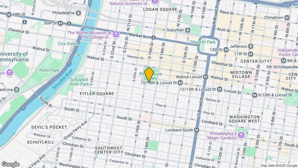 1820 Rittenhouse Sq Mapa y Detalles de la Ubicación