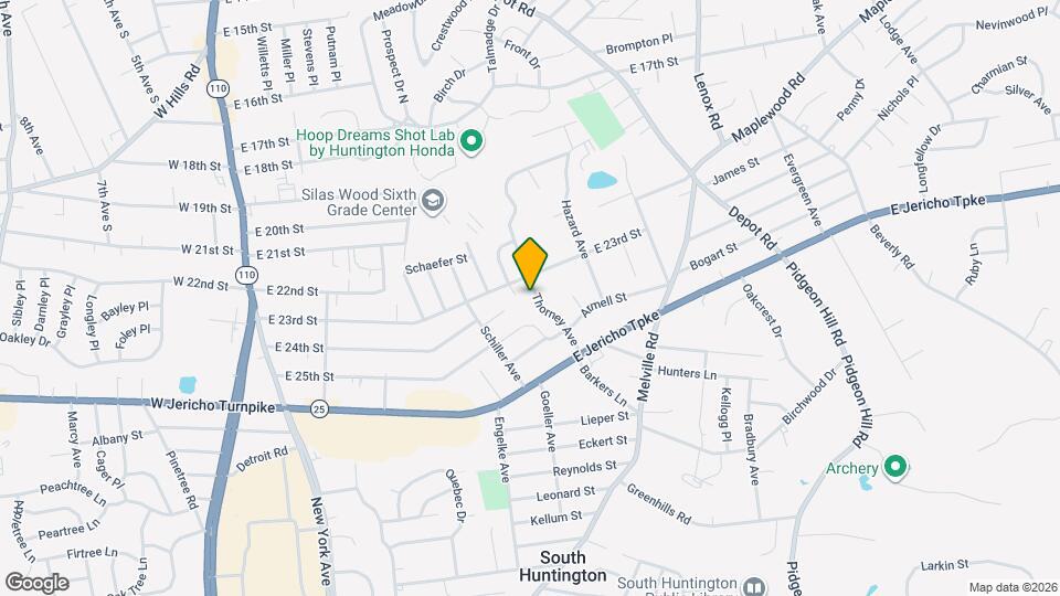 21A Thorney Ave Map and Location Details