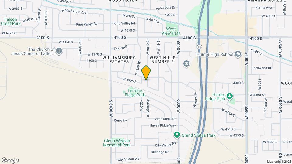 4296 S 6180 W Mapa y Detalles de la Ubicación