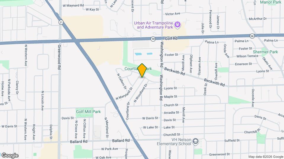 9290 N Courtland Dr, Unit 1 Mapa y Detalles de la Ubicación