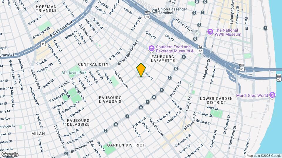 1843 Baronne St Map and Location Details