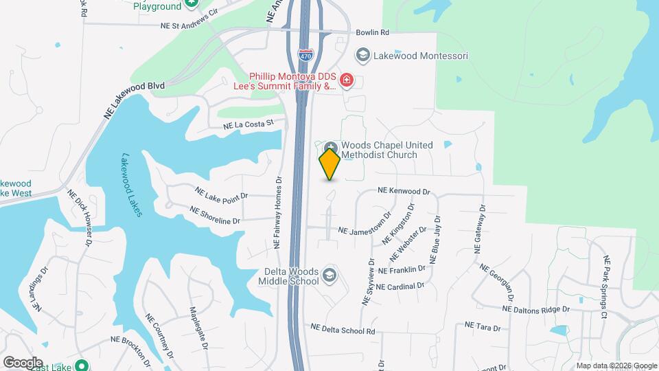 4616 NE Whispering Winds Dr Map and Location Details