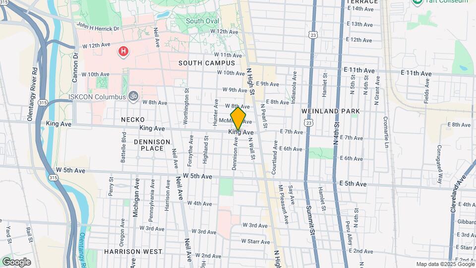 59 King Ave Map and Location Details