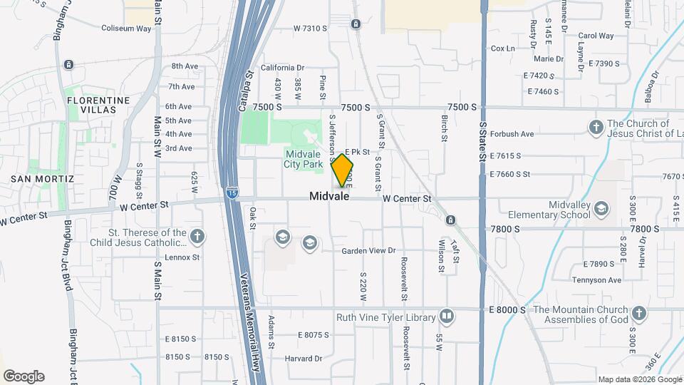 290 W Center St Map and Location Details