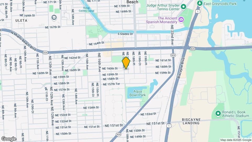 15925 NE 18th Ave Map and Location Details