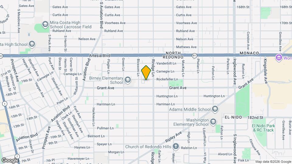 2110 Rockefeller Ln Map and Location Details