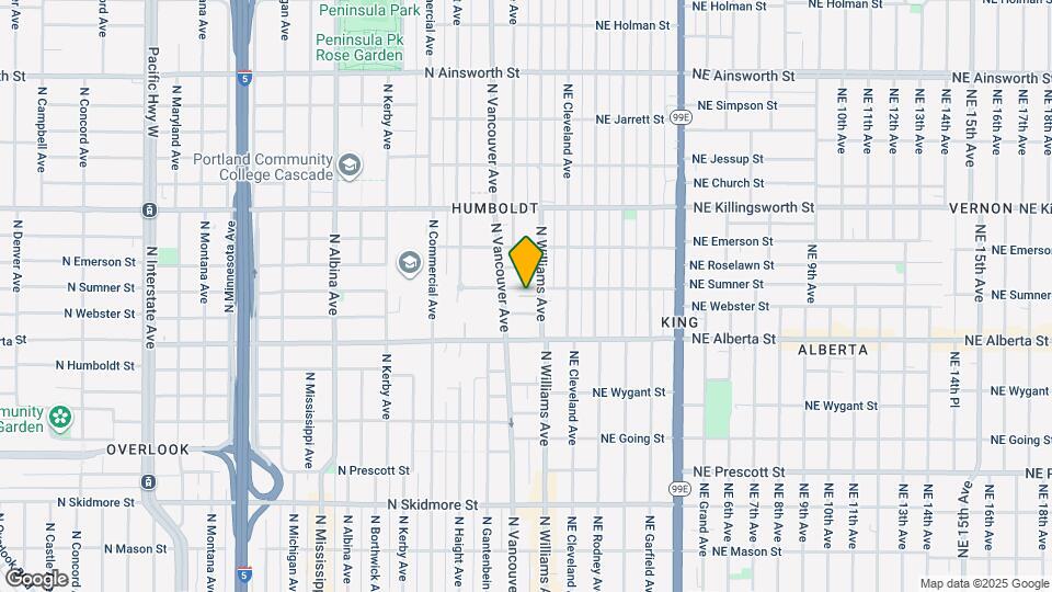5135 N Williams Ave Map and Location Details