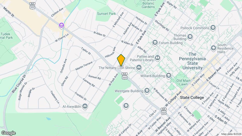 E. E Park Ave Map and Location Details