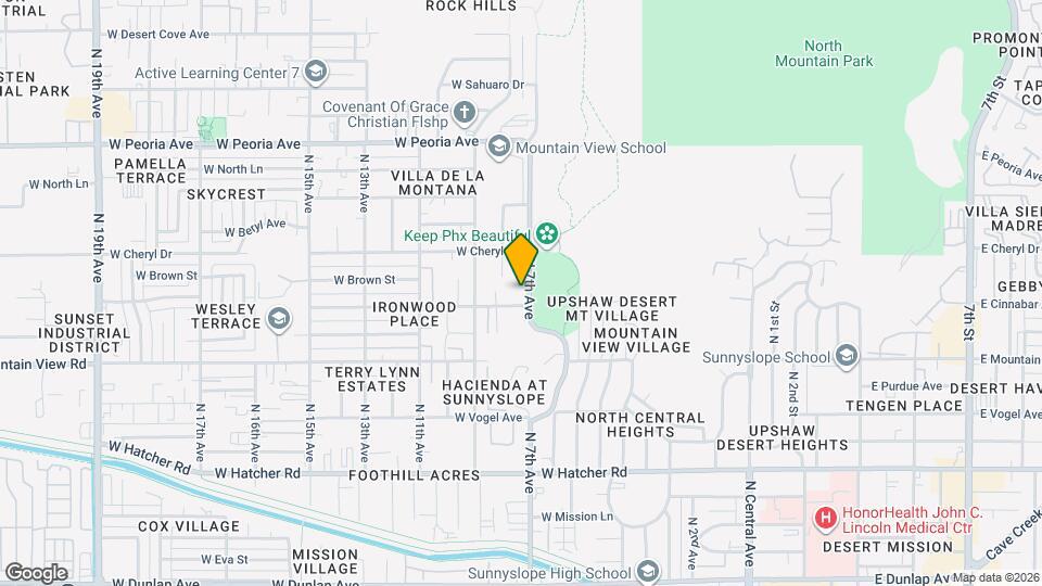 10010 N 7th Ave Map and Location Details