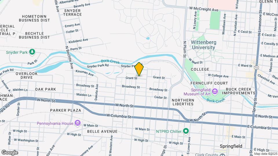 732 Grant St Map and Location Details