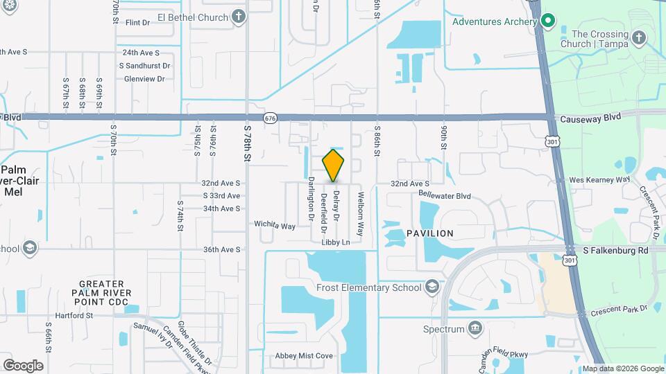 3201 Delray Dr Map and Location Details