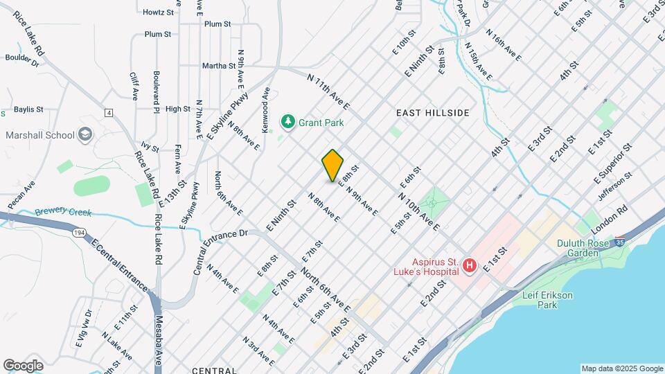 823 E 8th St Map and Location Details