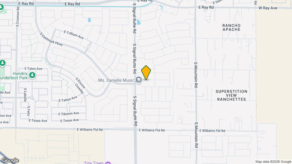 10849 E Thunderbolt Ave Map and Location Details