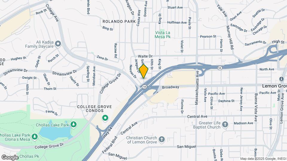 3608 Aragon Dr Map and Location Details