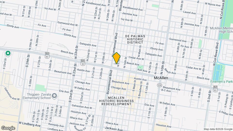 17 S Broadway St Map and Location Details