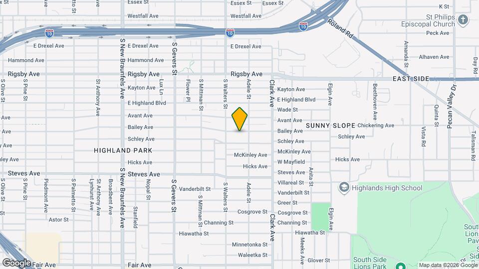 1126 Bailey Ave Map and Location Details