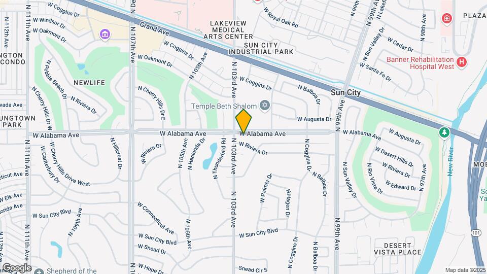 10231 W Alabama Ave Map and Location Details