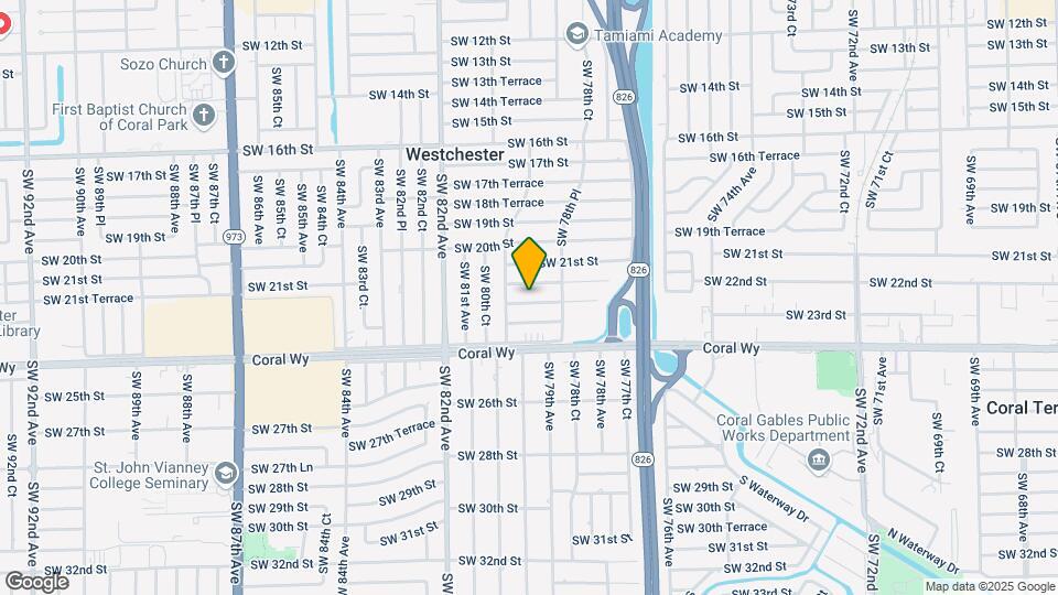 7925 SW 22nd St Map and Location Details