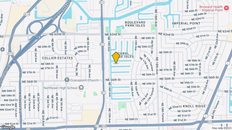 1418 NE 57th Ct Map and Location Details