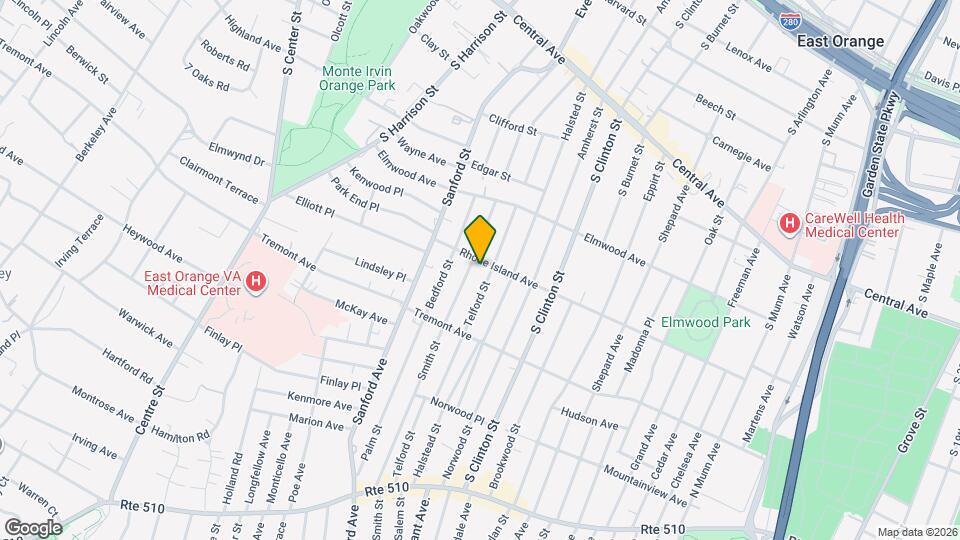 275 Rhode Island Ave, Unit 2nd Unit Map and Location Details