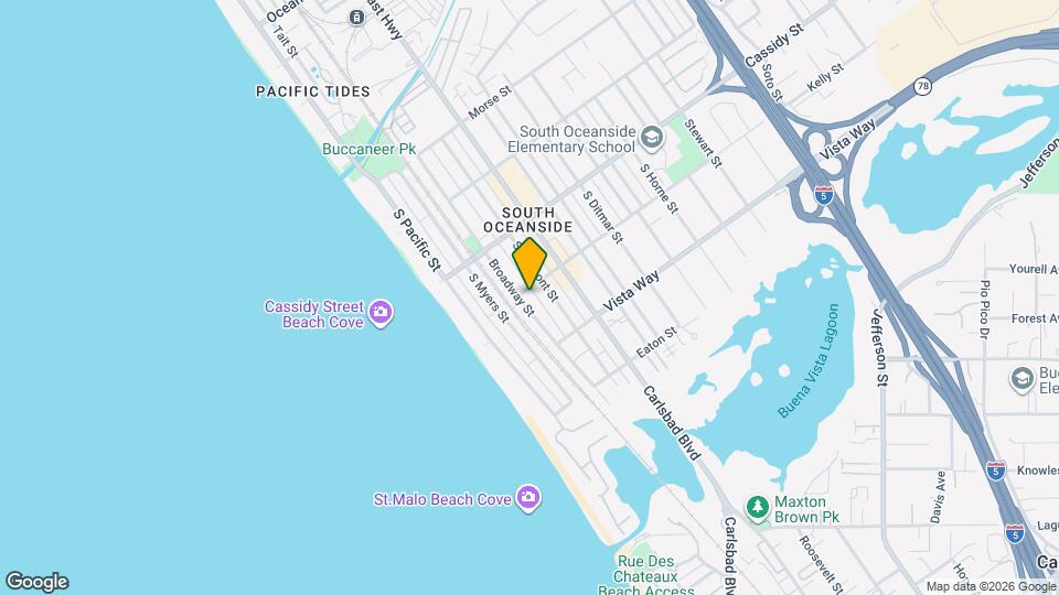 1908 Broadway St Map and Location Details