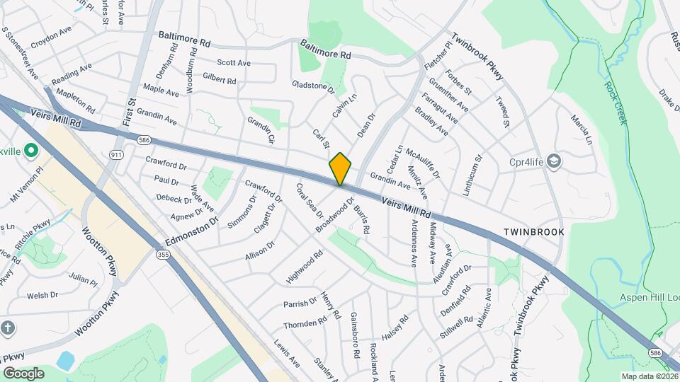 1501 Veirs Mill Rd Map and Location Details