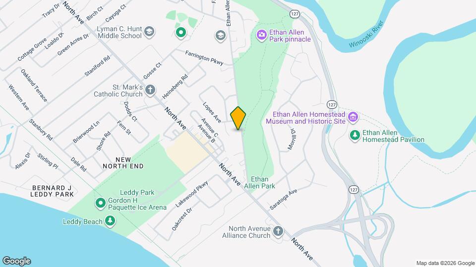 146 Ethan Allen Pkwy Map and Location Details