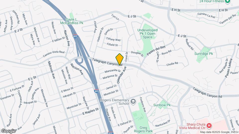 580 Telegraph Canyon Rd, Unit #G Map and Location Details