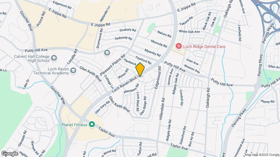 Loch Raven Village Apartments Map and Location Details