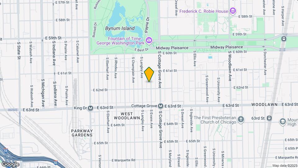 6146 S Evans Ave Map and Location Details