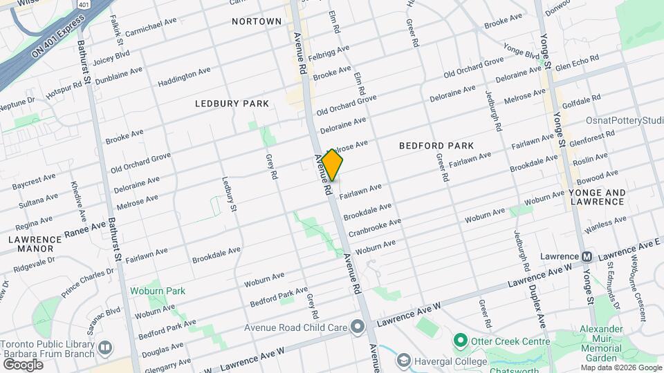 1717 Avenue Rd Map and Location Details