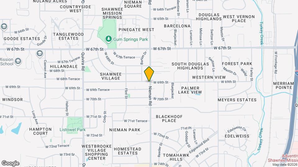 11105 W 69th St Map and Location Details