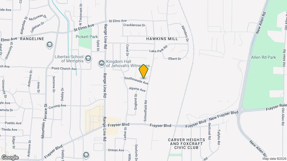 2804 Southmeade Ave Map and Location Details