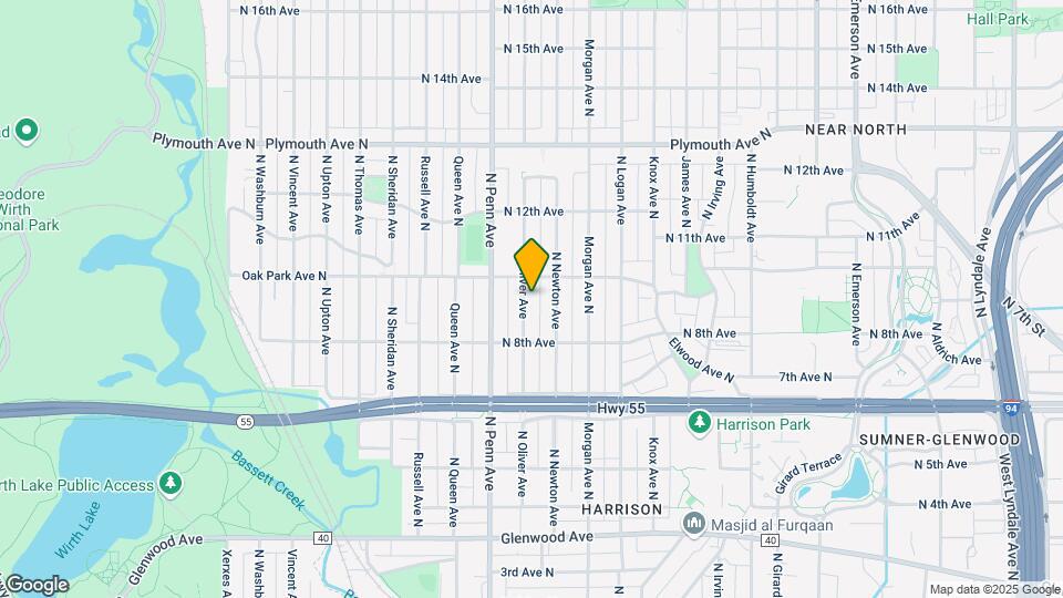 910 N Oliver Ave Map and Location Details