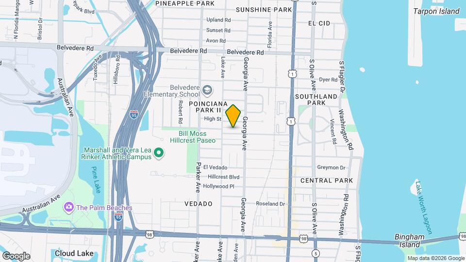 727 Hampton Rd Map and Location Details